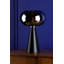 Jensen Table Lamp Smoked Glass Satin Black