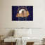 «State Map Over Kentucky Flag», ensemble de 3 reproductions sur toile par Echoes Of America-406946844