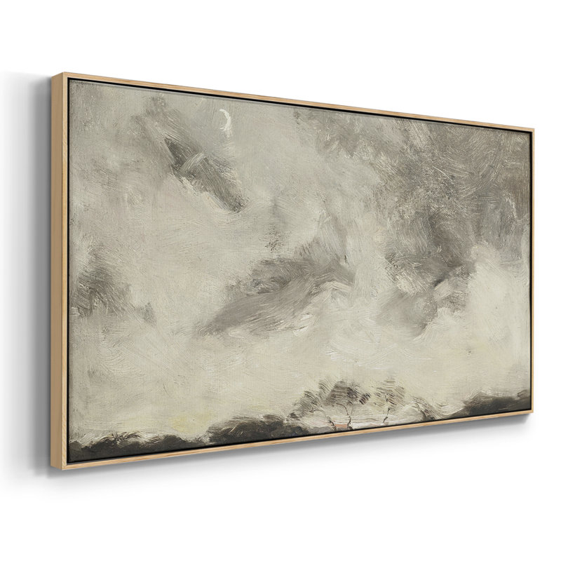 «Landscape Series» - Dccxxxv - Toile tendue avec châssis tendue, prête à être accrochée, H 17 po x l 33 po