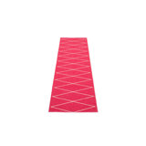 Max Geometric Area Rug in Cherry/White