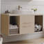 Meuble-lavabo mural moderne 39,3 po avec meuble-lavabo flottant en céramique massif