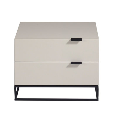 55cm W Manufactured Wood Bedside Table