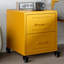 Angala 36 cm W Steel Bedside Table-87684025