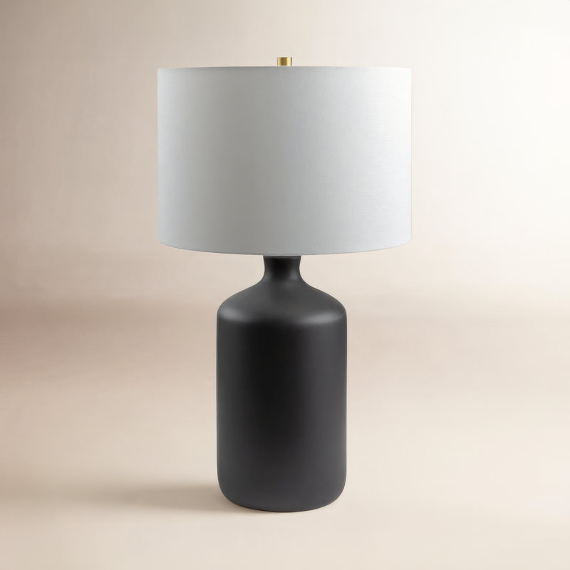 Ivor Ceramic Table Lamp, Black