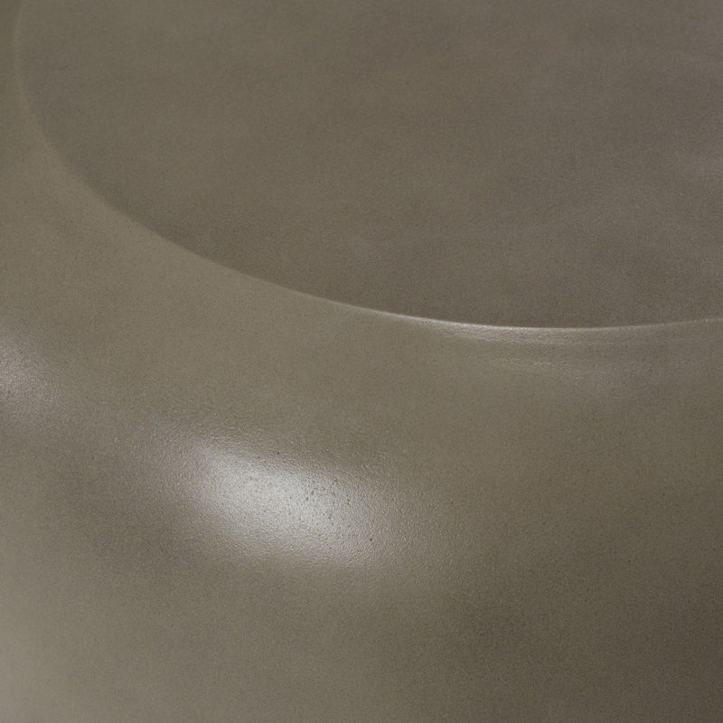 Denny - Table de bout moderne gris Contrete
