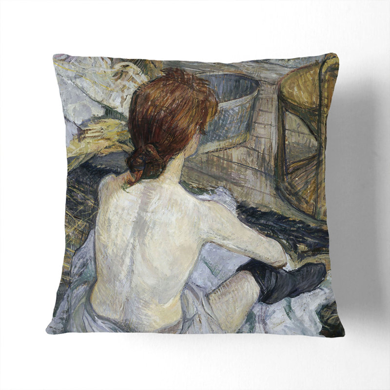 Square Cushion, White, 40cm H x 40cm W x 15cm D