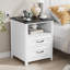 Table de bout avec 2 tiroirs Yettie