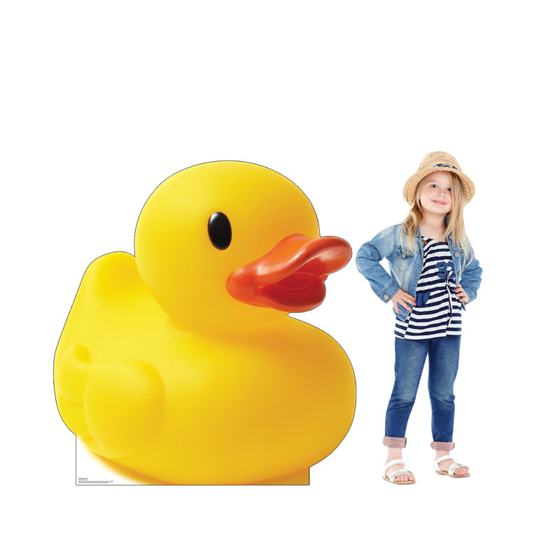 48 x 45 Inch Yellow Rubber Duck Cardboard Cutout