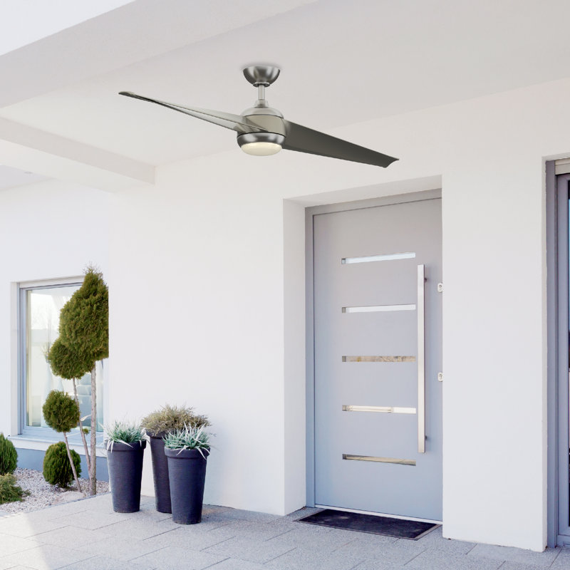 Annasophia 60'' Ceiling Fan with LED Lights, Gray