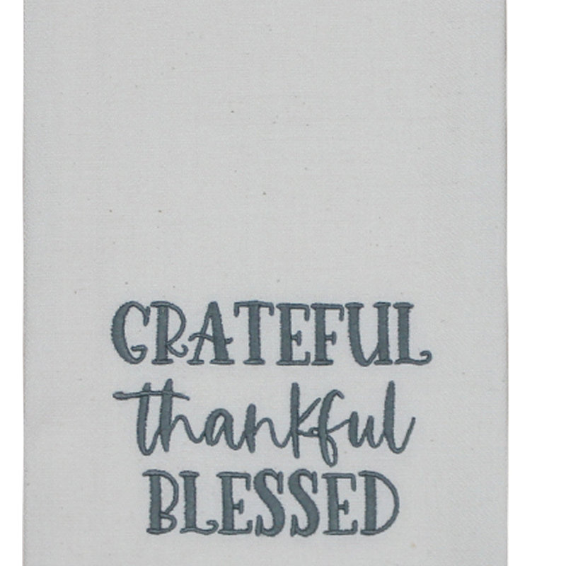 Trinx Grateful Thankful Blessed Towel