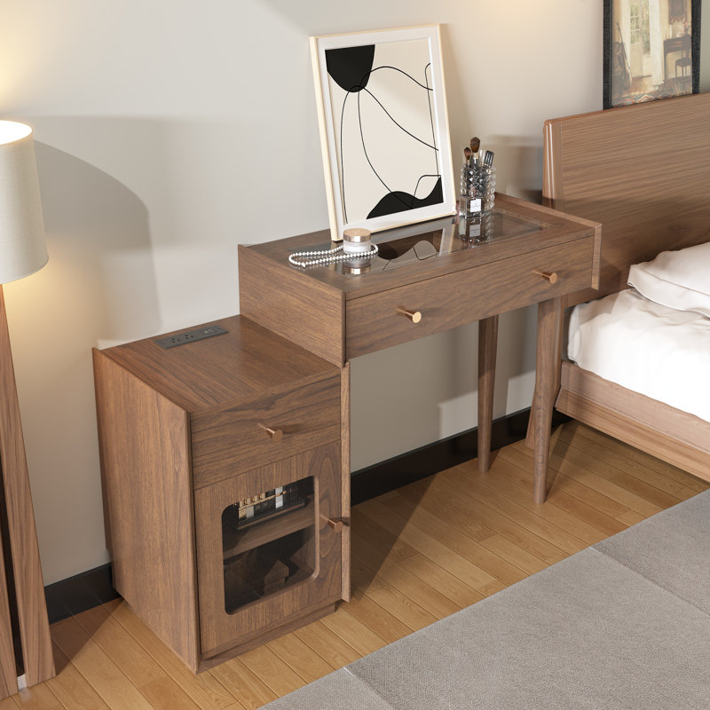 Bureau de meuble-lavabo avec rangement Ismar