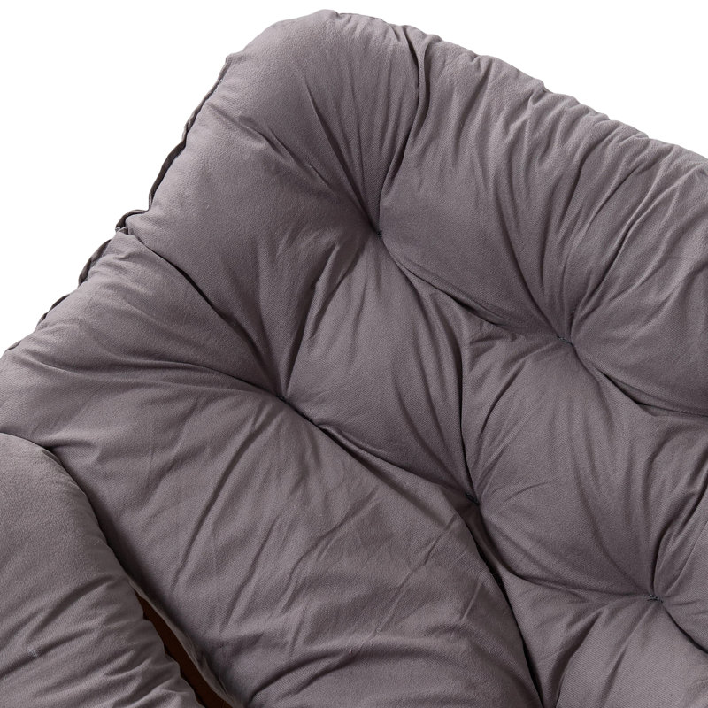 Fleece Fabric；Iron Rocking Chair, Grey