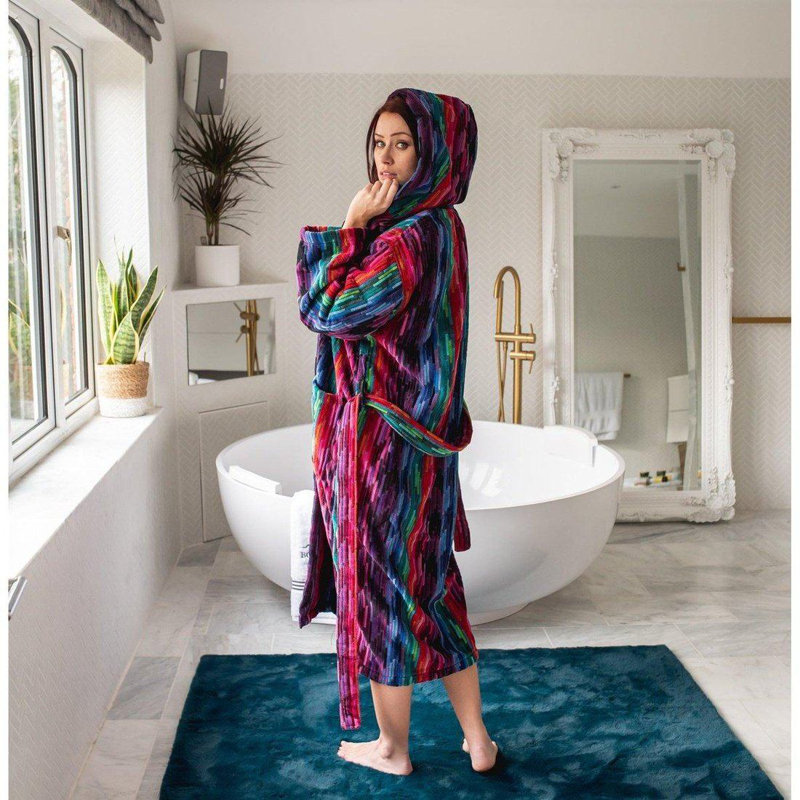 Mid-Calf Bathrobe with Pockets, XL