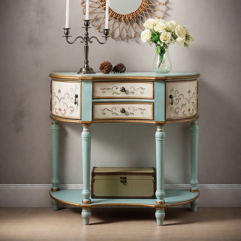 Classic Simple Retro Solid Wood Accent Cabinet