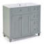 Meuble-lavabo 36 po avec lavabo en céramique-1290595267