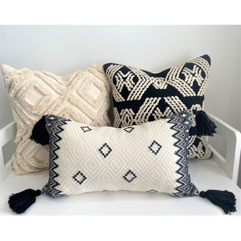 Housse de coussin Boho, 12 po x 20 po