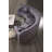 142" Wide Upholstered Tufted Velvet Symmetrical Modular Round-Shaped Curved Sofa-76078887