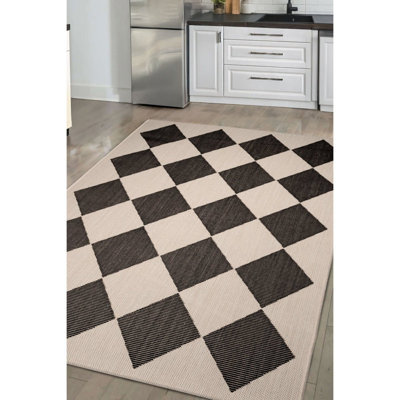 Geometric Hand Tufted Area Rug, Rectangle 120 x 170 cm