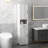 Slim Bathroom Storage Cabinet, Tall Bathroom Cabinet, Linen Tower With Open Shelf, Drawer, Recessed Doors, And Adjustable Shelves