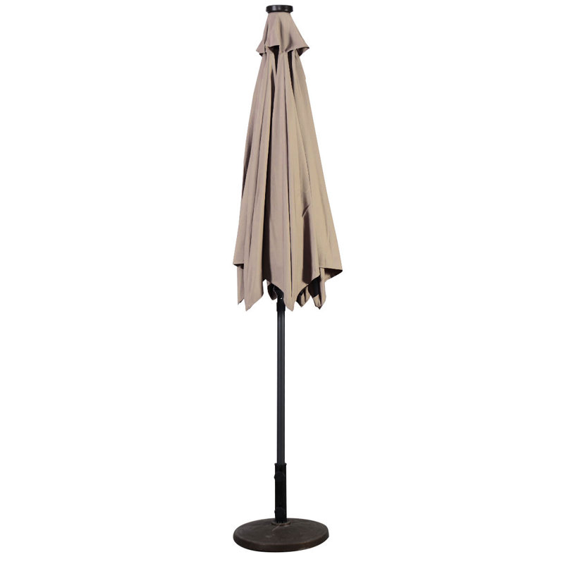 Parasol à énergie solaire Arlmont & Co., Beige