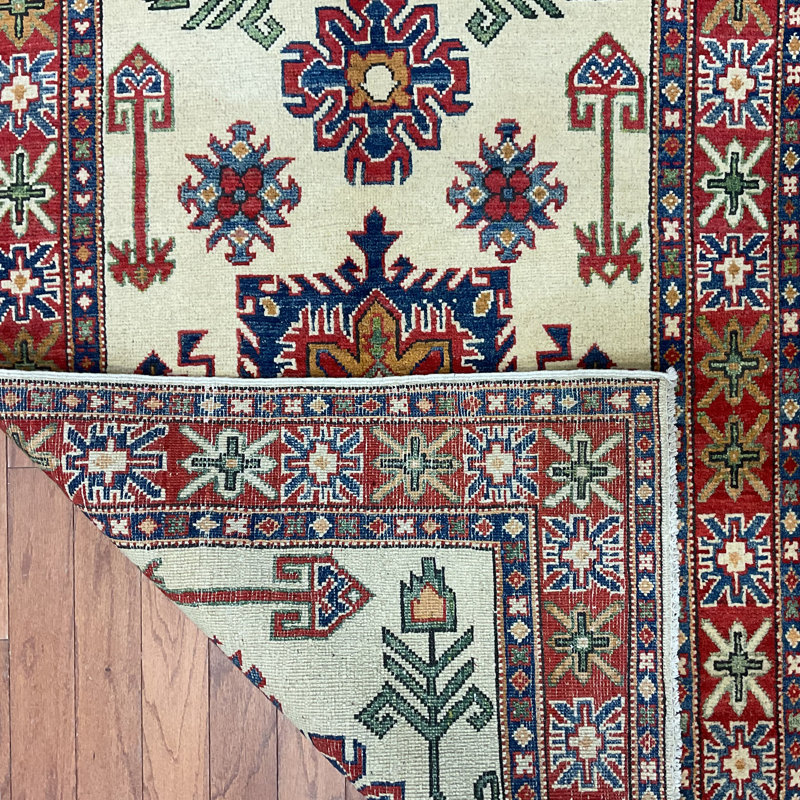  Handmade Kazak Wool Rug