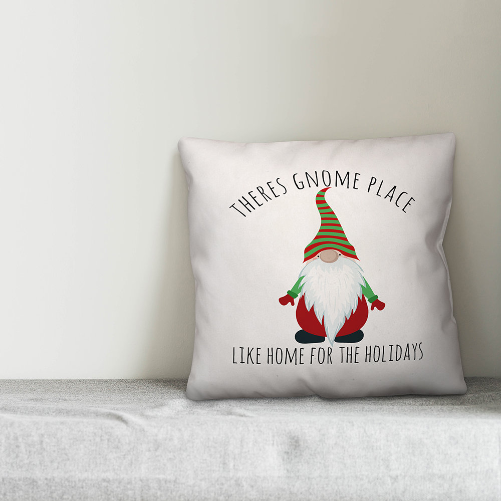 There's Gnome Place Like Home Throw Pillow Designs Direct Creative Group