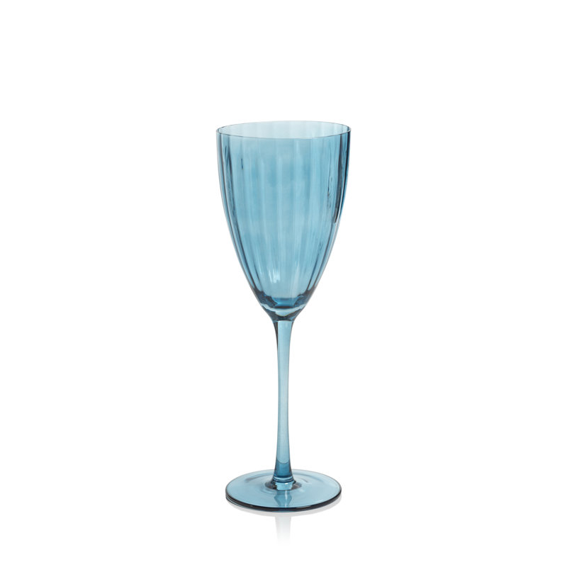 Verres à vin blancs Boulder Optic, Bleu azur