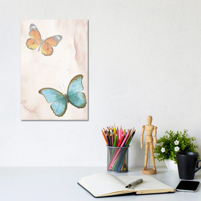Butterflies Exotic 1 Piece Wall Art on Canvas