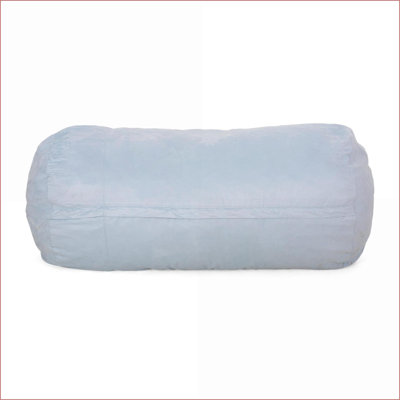 Fauteuil à billes cylindrique Aruba pour adultes de 8 pieds | Écume de mer | Microfibre