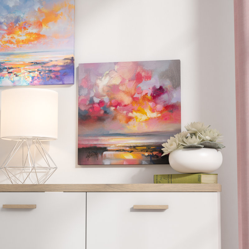 « rose cumulus study i », impression sur toile, H 48 po x l 48 po x P 1,5 po, Pas de tapis, Toile tendue