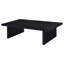 Table basse rectangulaire noire en stratifié
