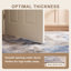 Tapis Prairie moderne à poils courts, style aquarelle abstraite, bleu, gris, or, crème, ivoire, lavable à la machine, antidérapant, pour l'intérieur et l'extérieur, adapté aux animaux domestiques, idéal pour le salon, la chambre, la salle à manger, l'entrée, le couloir ou le bureau.-880880424