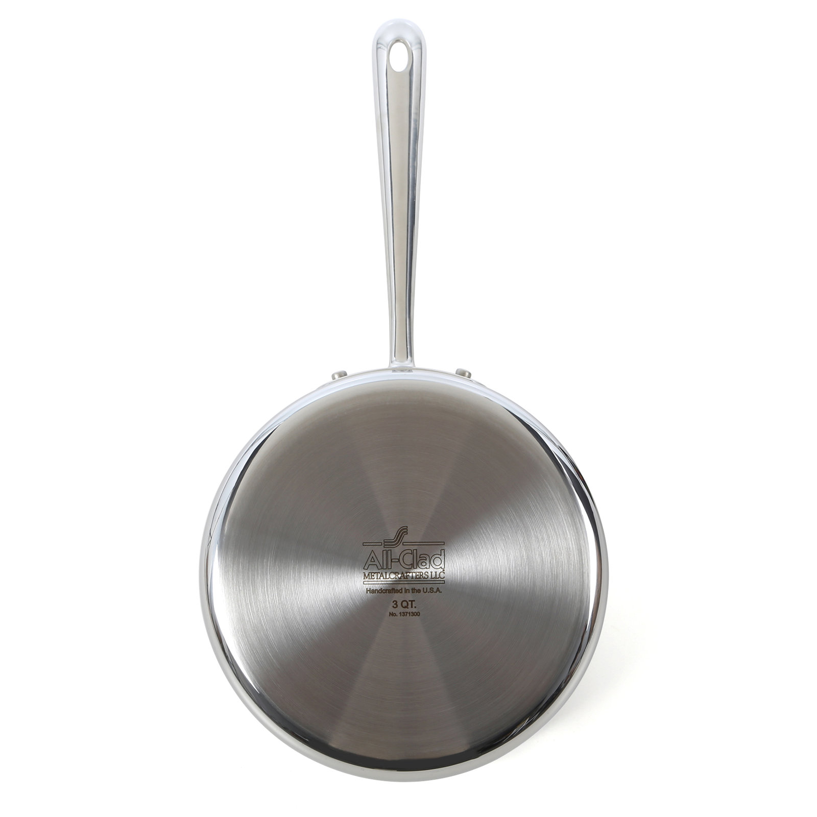 All-Clad D3 Stainless Steel Saucepan with Lid, 3 Qt.