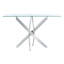 Rectangular Glass Fashion Dining Table