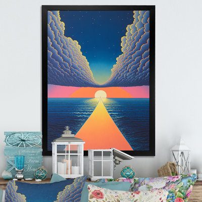 «Walking Over The Waves To The Full Moon V», reproduction sur toile