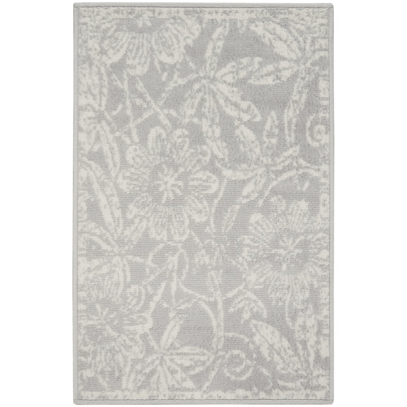 Floral Indoor Rug, Rectangle 2' x 3'