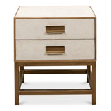 Shagreen 2 - Drawer Solid Wood Nightstand