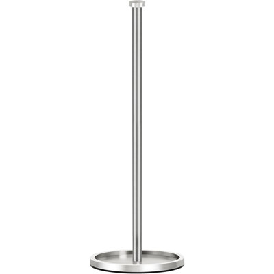 Freestanding Brushed Nickel Toilet Paper Holder Stand With Reserve, Modern Bathroom Storage For 5 Rolls