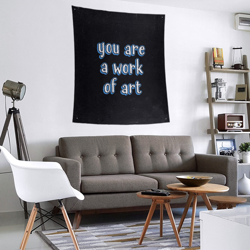 Polyester Tapestry, 104" H x 88" W, Blue