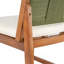 Tabouret de bar d'extérieur 4 pièces en bois d'acacia massif et osier tissé Arly-1019160475