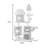 4 Tiers Cat Tree with Condons,Perch,Scratching Posts