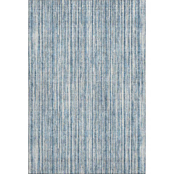 Bungalow Rose Premium Machine Washable Houtz Blue Rug | Wayfair