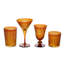 Prism Wine Glasses (Set of 4) - Amber/Honey-1822032767