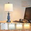 Ensemble de 2 lampes de table Modern Farmhouse pour chambre à coucher et salon, table de chevet et lampes de table de bout avec abat-jour en tissu, douille E26, ampoule non incluse