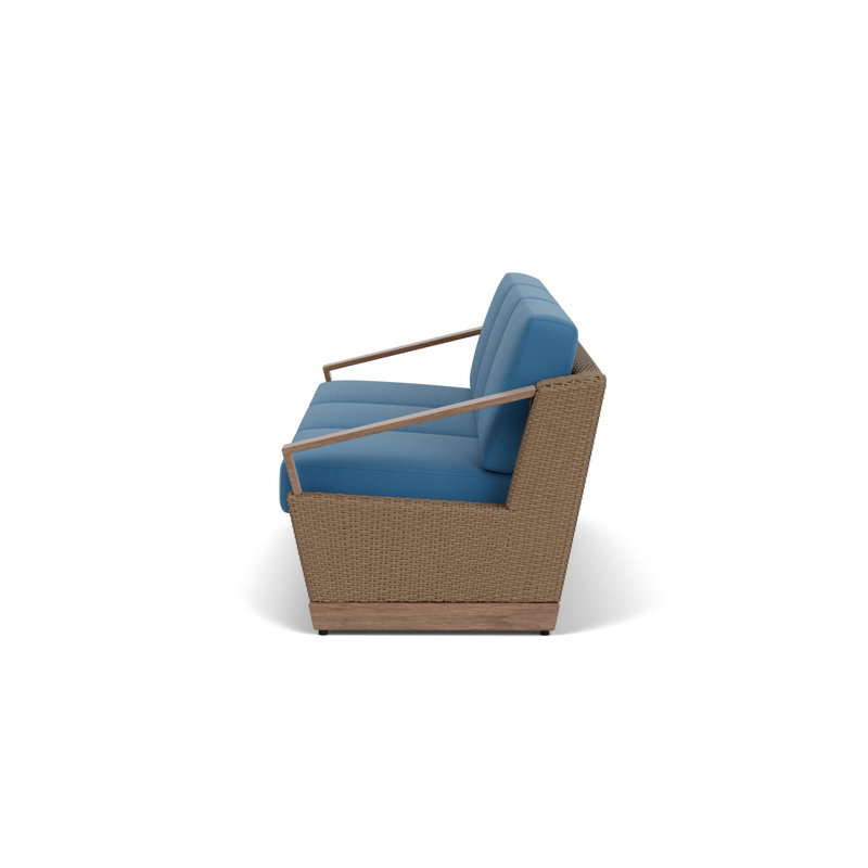 Charisma Outdoor 3 - Seat Patio Sofa, Bamboo Bay Sky