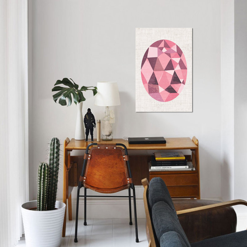 « bijou iv », reproduction d’impression sur toile tendue, H 12 po x l 8 po x P 0,75 po, Toile tendue, Pas de tapis