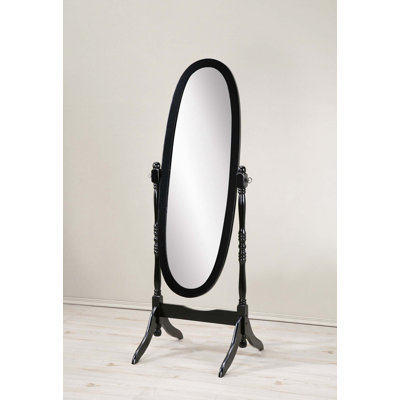 Traditional Queen Anna Style Wood Floor Cheval Mirror