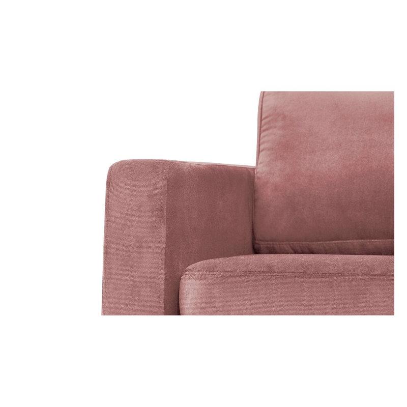 Neilius 2 Seater Velvet Loveseat, Pink
