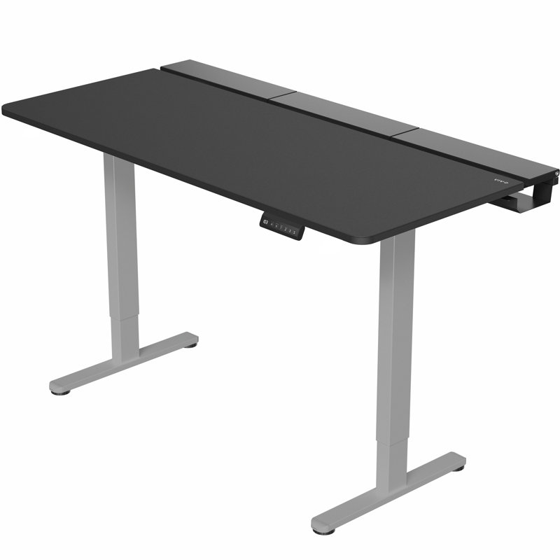 Vivo Electric 60" X 30" Desk, Black/Gray