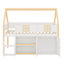 Lit mezzanine bas peu encombrant avec armoires de rangement